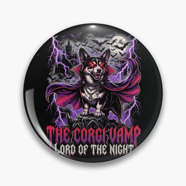 Item preview, Corgi Vampire Halloween 90s Vintage Bootleg Art designed and sold by MTRBSK11.