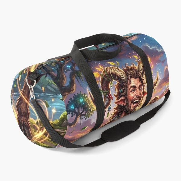Item preview, Joyful Satyr Playing a Lyre in Enchanted Forest designed and sold by Lucid Dream Pixel.