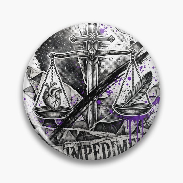 Item preview, Libra — The Impediment | Trash Polka Zodiac designed and sold by Stoic-Supply-Co.