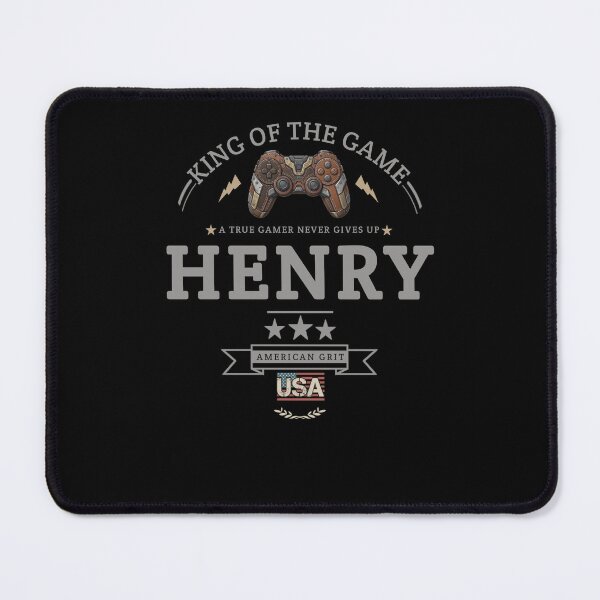 Item preview, Name Of Henry With Game Controller For Gamers Fans. designed and sold by KIDS FASHION.