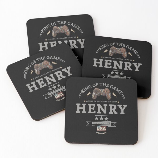 Item preview, Name Of Henry With Game Controller For Gamers Fans. designed and sold by KIDS FASHION.