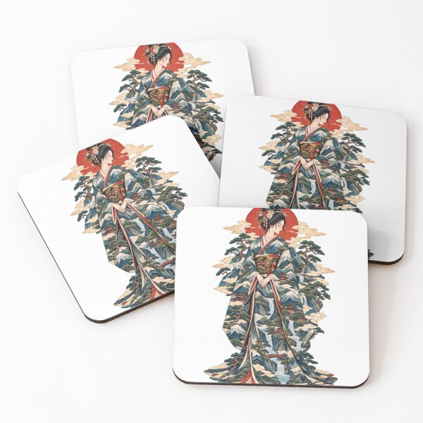 Item preview, The Woman of Koyin Mountain – Japanese Mountain Spirit Ukiyo-e Art designed and sold by Substance_life.