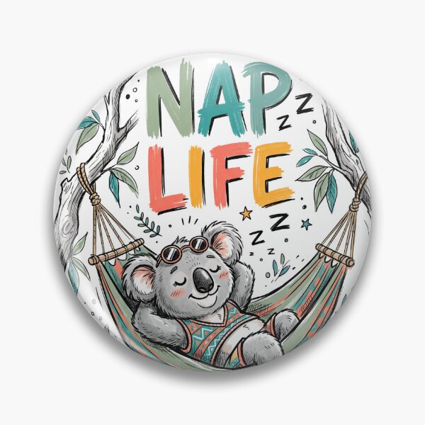 Item preview, Nap Life Sleepy Koala Hammock Relaxing Design designed and sold by CreativeBrains7.