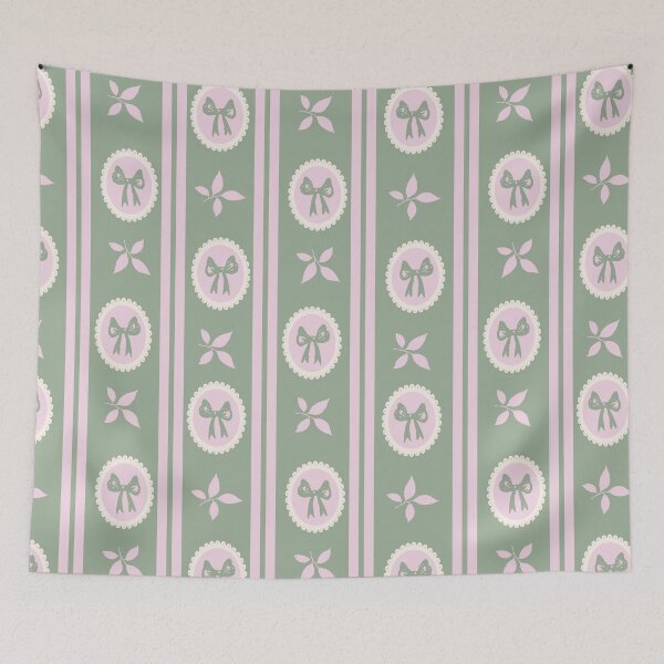 Item preview, French Medallion Ribbon Stripe designed and sold by MYpatternlab.