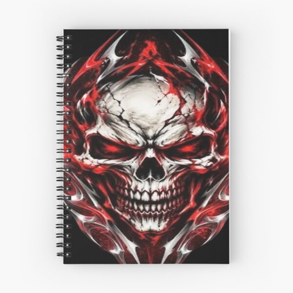 Item preview, Red and Metal Tribal Fire Skull vol2 designed and sold by JMAVILA ART.