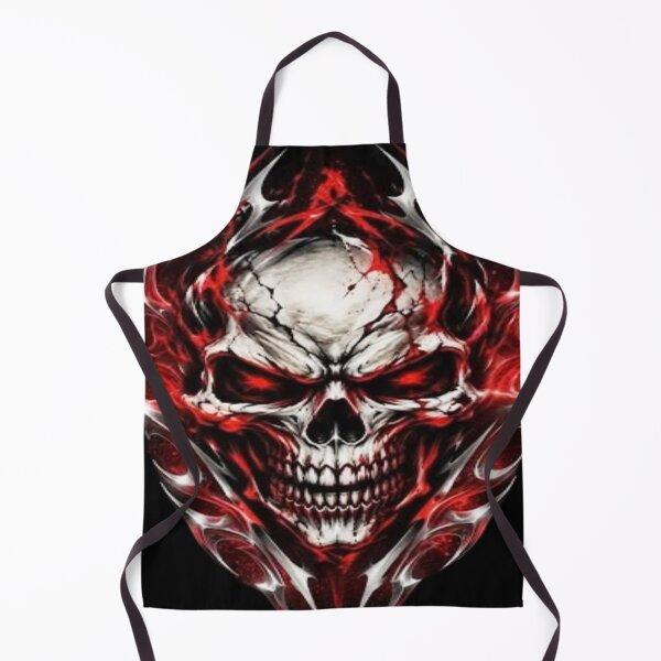 Item preview, Red and Metal Tribal Fire Skull vol2 designed and sold by JMAVILA ART.