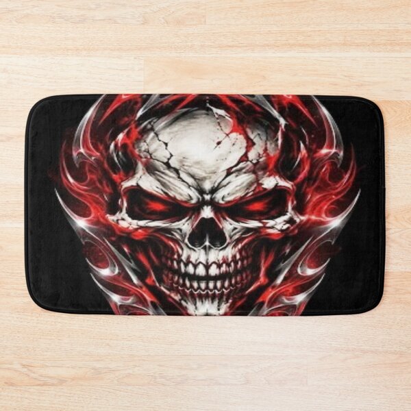 Item preview, Red and Metal Tribal Fire Skull vol2 designed and sold by JMAVILA ART.