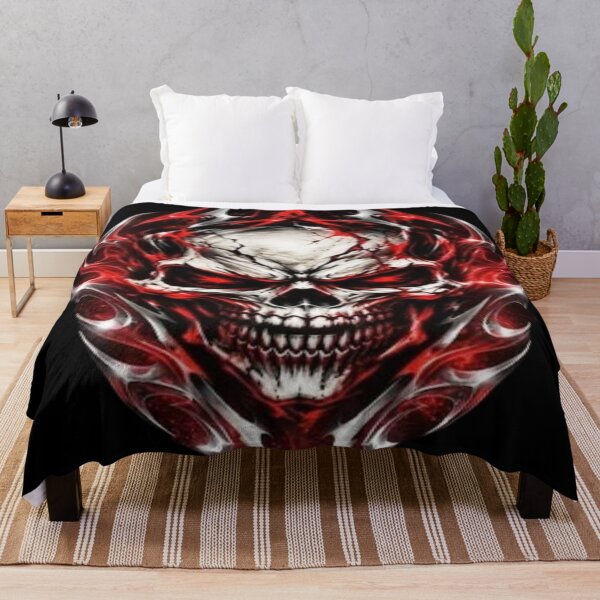 Item preview, Red and Metal Tribal Fire Skull vol2 designed and sold by JMAVILA ART.