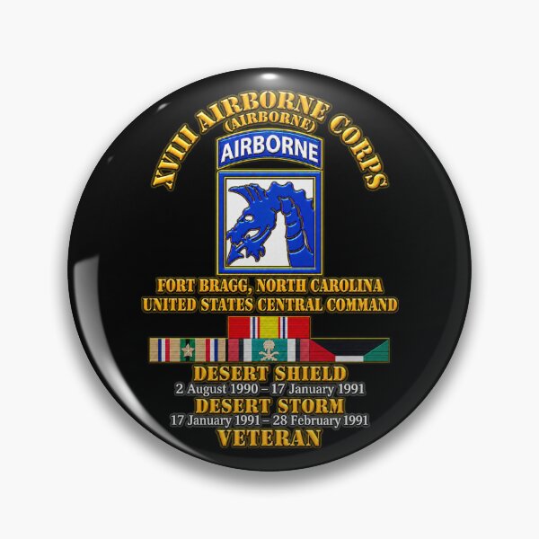 Item preview, XVIII Airborne Corps Desert Storm Ribbons - 3D - Transparent designed and sold by Military Insignia Products.