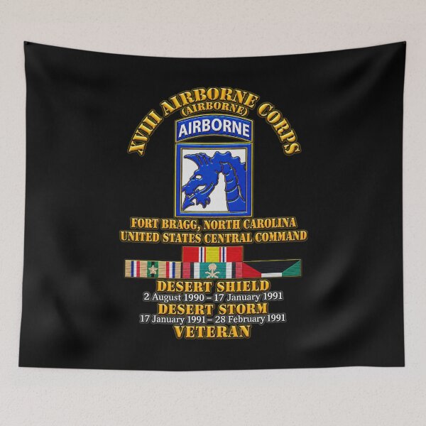 Item preview, XVIII Airborne Corps Desert Storm Ribbons - 3D - Transparent designed and sold by Military Insignia Products.