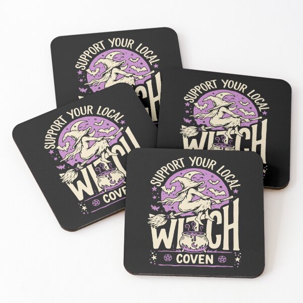 Item preview, Support Your Local Witch Coven Halloween Gift designed and sold by Say It With Ink.