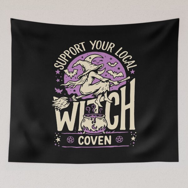 Item preview, Support Your Local Witch Coven Halloween Gift designed and sold by Say It With Ink.