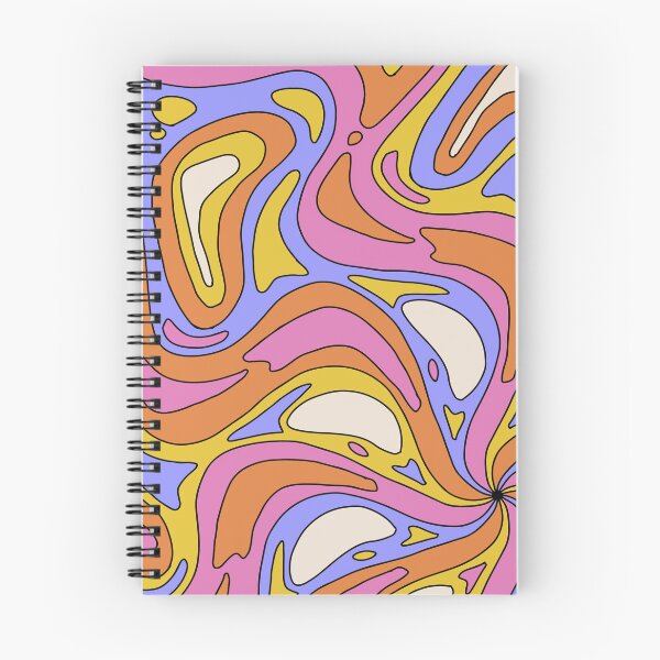 Item preview, Groovy 70s Psychedelic Swirl Retro Wavy Abstract Pink Orange Purple Pattern designed and sold by JRRTs.