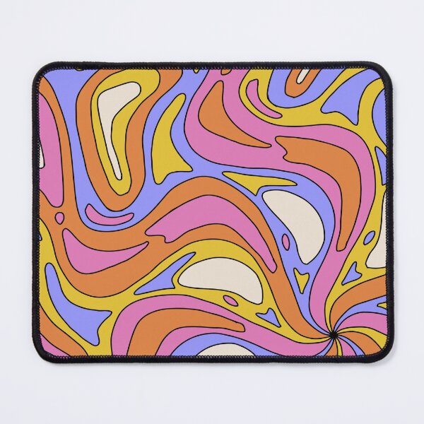 Item preview, Groovy 70s Psychedelic Swirl Retro Wavy Abstract Pink Orange Purple Pattern designed and sold by JRRTs.