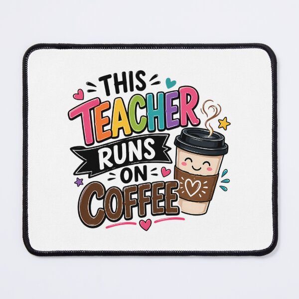 Item preview, This Teacher Runs On Coffee designed and sold by ksnkm.