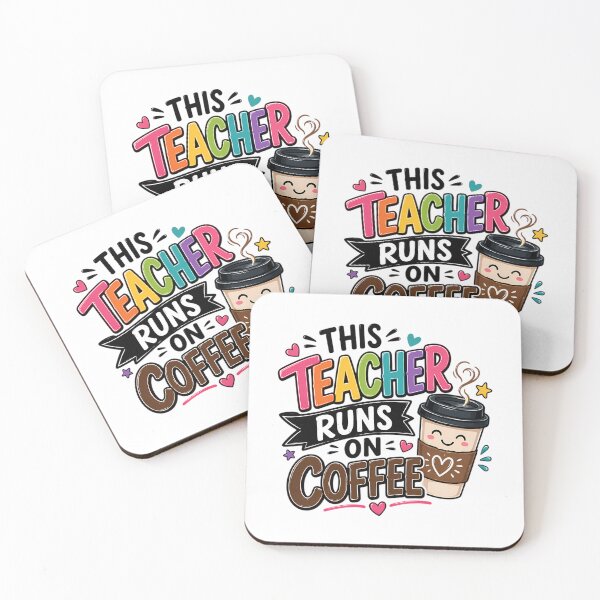 Item preview, This Teacher Runs On Coffee designed and sold by ksnkm.