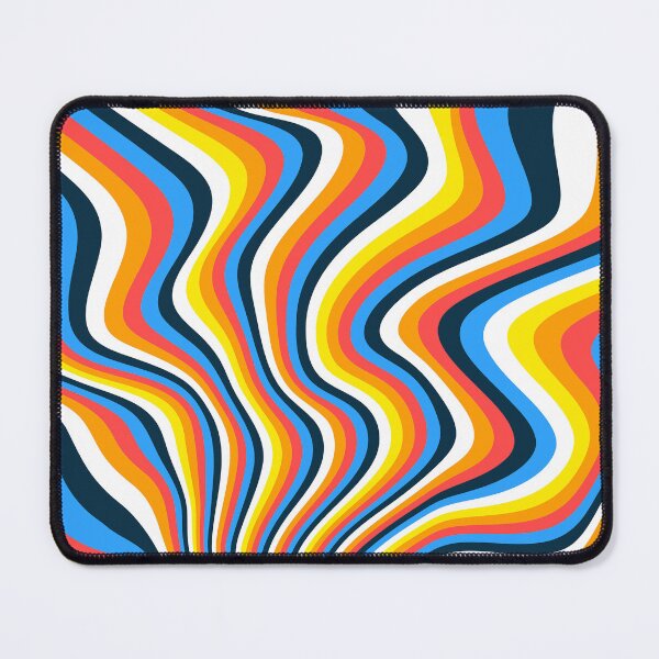 Item preview, Retro 70s Wavy Stripes Groovy Colorful Psychedelic Wave Pattern designed and sold by JRRTs.