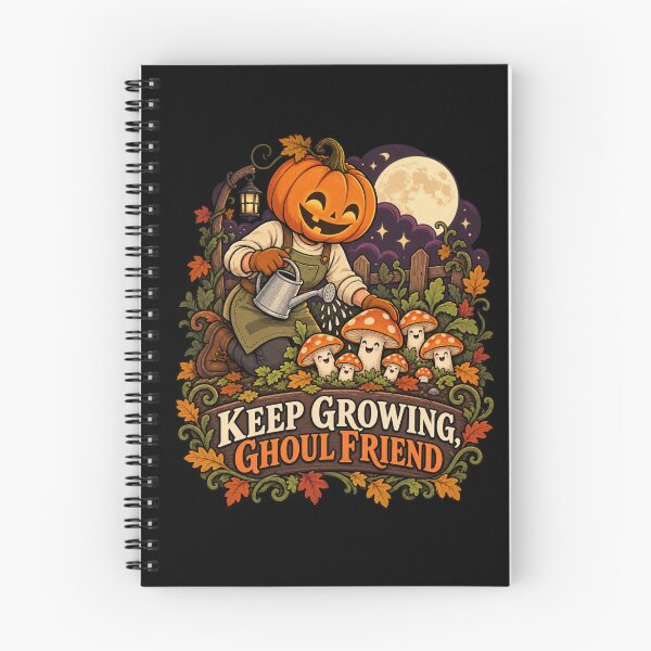 Item preview, Keep Growing Ghoul Friend - Pumpkin Gardener designed and sold by Good Mood Foundry.