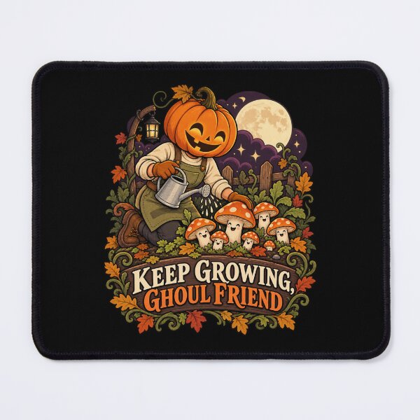 Item preview, Keep Growing Ghoul Friend - Pumpkin Gardener designed and sold by Good Mood Foundry.