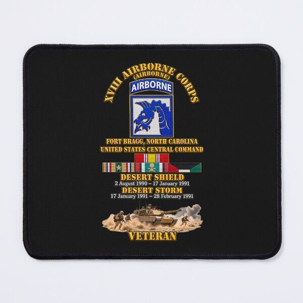 Item preview, XVIII Airborne Corps Desert Storm Ribbons - with Scene - 3D - Transparent designed and sold by Military Insignia Products.