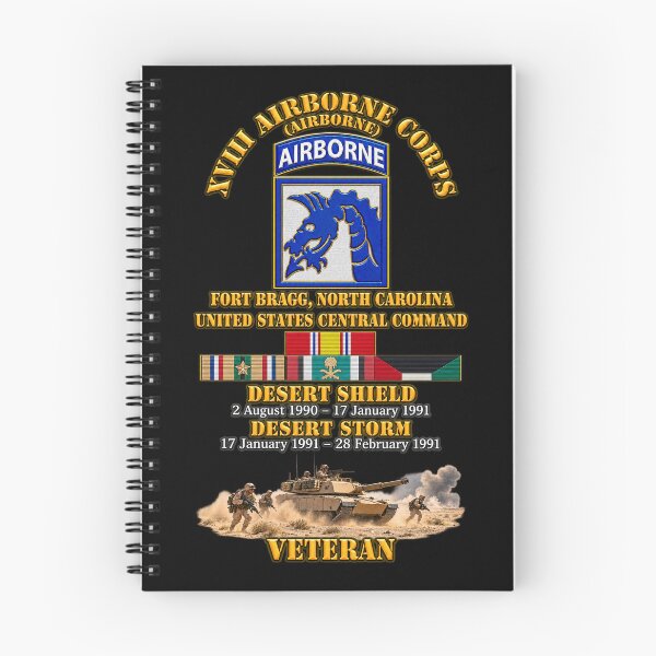 Item preview, XVIII Airborne Corps Desert Storm Ribbons - with Scene - 3D - Transparent designed and sold by Military Insignia Products.