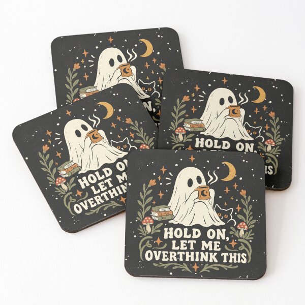 Item preview, Overthinking Ghost designed and sold by eviebookish.
