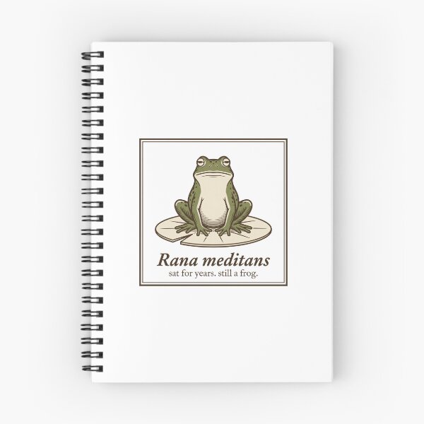 Item preview, Meditation Frog Engraving: Sat for Years, Still a Frog designed and sold by Osmose-Studio.