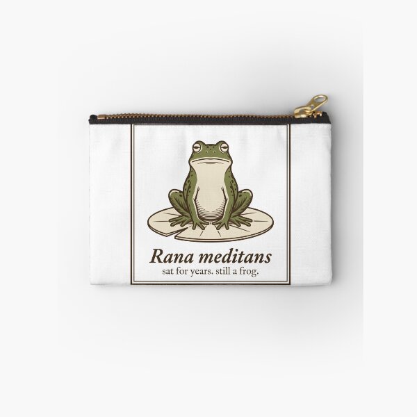 Item preview, Meditation Frog Engraving: Sat for Years, Still a Frog designed and sold by Osmose-Studio.