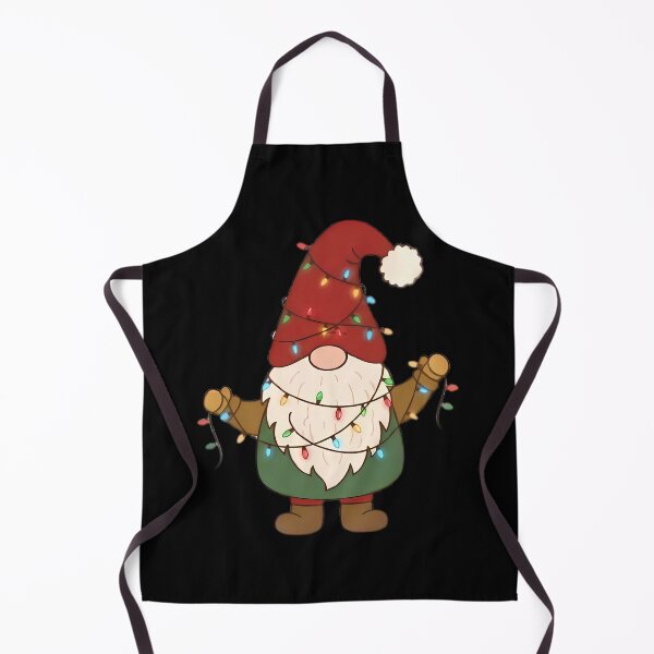 Item preview, Christmas Gnome Tangled in String Lights designed and sold by Linework Studio.