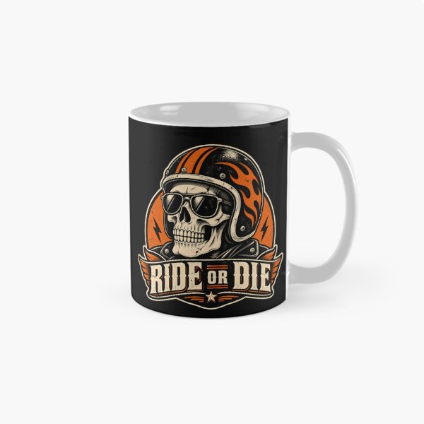 Item preview, Skull Motorcycle Ride or Die designed and sold by Imprearte.