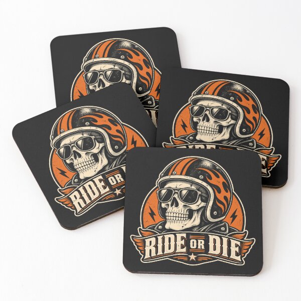 Item preview, Skull Motorcycle Ride or Die designed and sold by Imprearte.