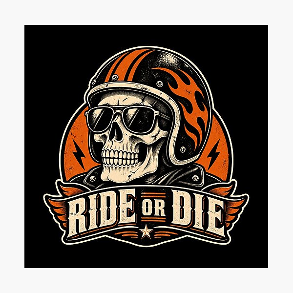 Item preview, Motocicleta Calavera Ride or Die designed and sold by Imprearte.
