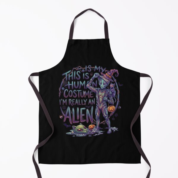 Item preview, This Is My Human Costume I'm Really An Alien Halloween designed and sold by Retro Whiskers.