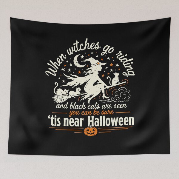 Item preview, Tis Near Halloween Vintage Witch Poem Gift designed and sold by Say It With Ink.