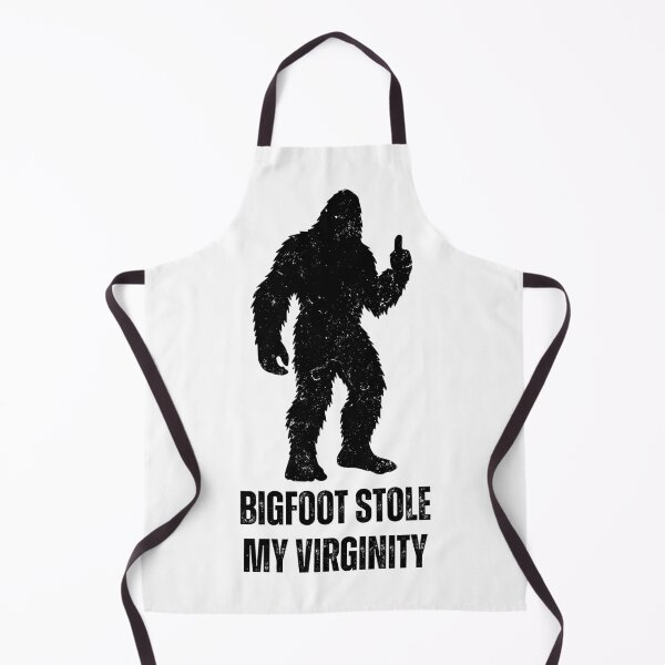 Item preview, Bigfoot Stole My Virginity (black deign) designed and sold by Weird-Wonders.