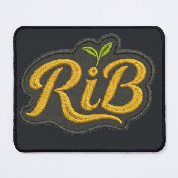Item preview, Vintage Organic Script RiB Saffron Botanical Emblem designed and sold by Rib-Brand.