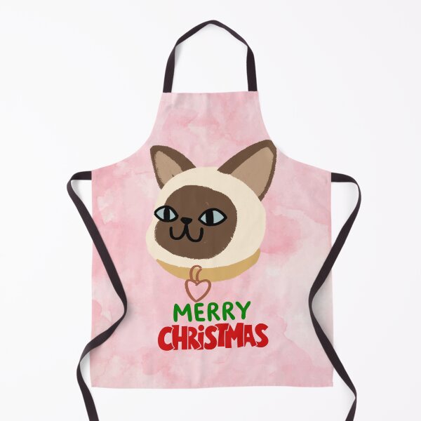 Item preview, Cute Siamese Cat Merry Christmas Holiday Art designed and sold by stormk10.