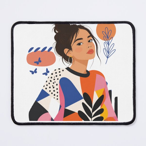 Item preview, Boho Portrait Woman Abstract Colorful Pattern Art designed and sold by SoftLifeClub.