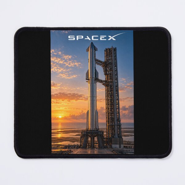 Item preview, SpaceX Starship Reentry – Retro Navy Orange Silkscreen Space Art designed and sold by TEEJAMBOREE.