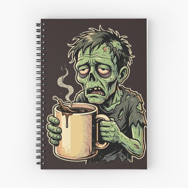 Item preview, Sleepy Green Zombie Coffee Mug Halftone Pop Art designed and sold by ModdiesColors.