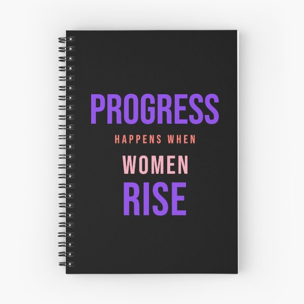 Item preview, Progress Happens When Women Rise | Women Empowerment Feminist Quote | Bold Motivational Typography designed and sold by Velora Printss.