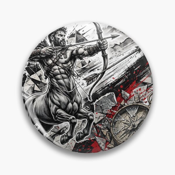 Item preview, Sagittarius — The Archer's Aim | Trash Polka Zodiac designed and sold by Stoic-Supply-Co.