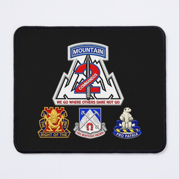 Item preview, 2nd Brigade 10th Mtn Division - 3 Infantry DUIs - Special - 3D - Transparent designed and sold by Military Insignia Products.