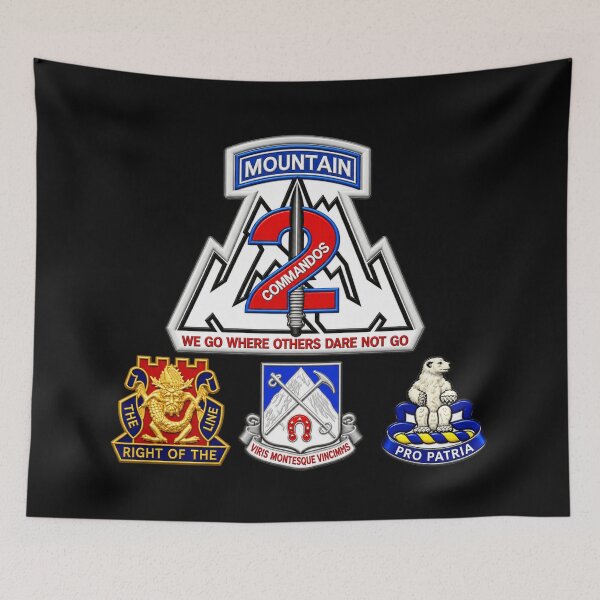 Item preview, 2nd Brigade 10th Mtn Division - 3 Infantry DUIs - Special - 3D - Transparent designed and sold by Military Insignia Products.