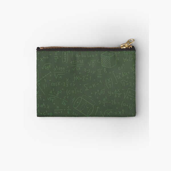 Item preview, Green Math Chalkboard Pattern — Hand Drawn Formulas & Geometry Academic Print designed and sold by LYAN-STORE.