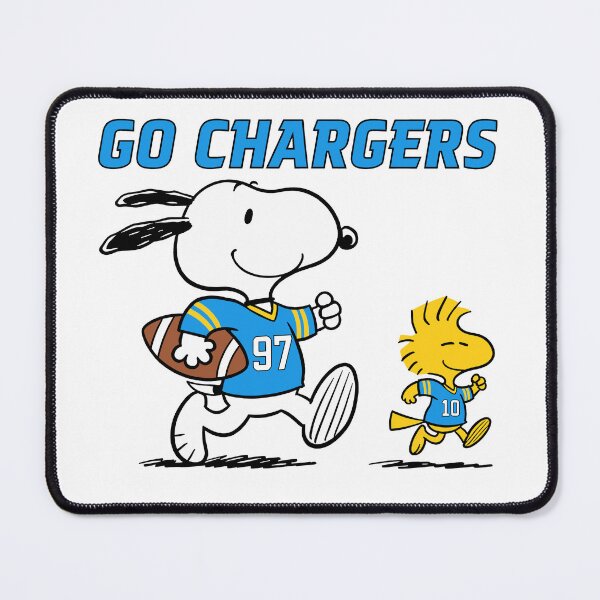 Item preview, Snoopy & Woodstock Los Angeles Chargers Football Retro F679 designed and sold by GLUVY-THEME.