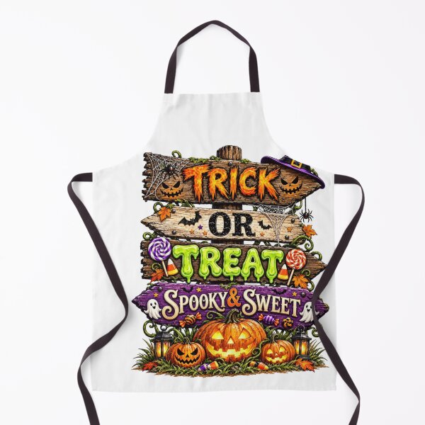 Item preview, Trick Or Treat Spooky & Sweet Halloween Rustic Wooden designed and sold by Thread&Fable.