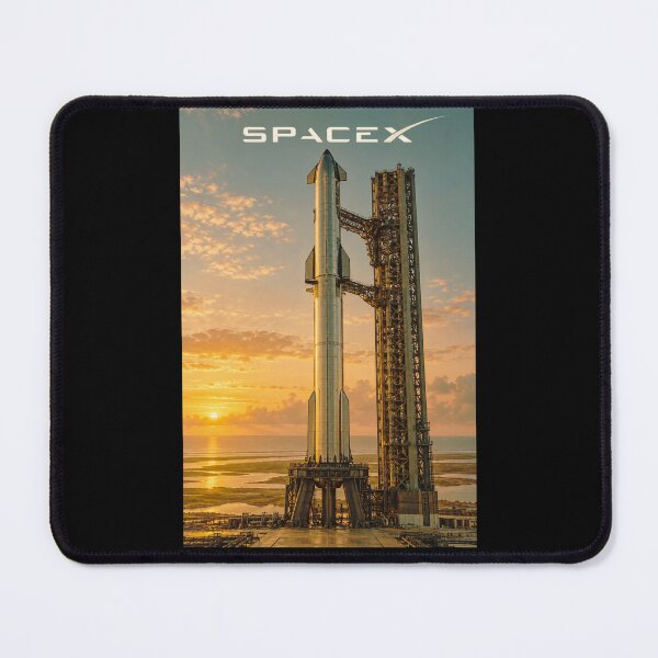 Item preview, SpaceX Starship Reentry – Retro Navy Orange Silkscreen Space Art designed and sold by TEEJAMBOREE.