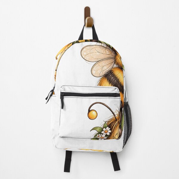 Item preview, Sunflower Bee Hug | Cute Whimsical Bee Illustration designed and sold by CalmMandala.