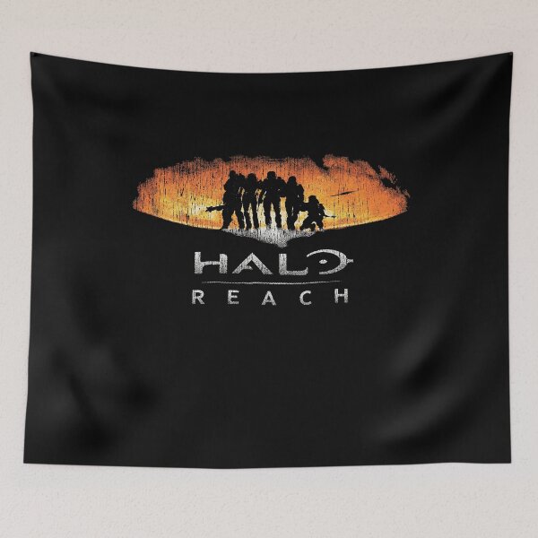Item preview, Sci Fi Spartan Squad Orange Silhouette Graphic designed and sold by AnanamorphArter.